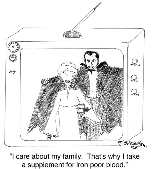 'I care about my family. That's why I take a supplement for iron poor blood.'