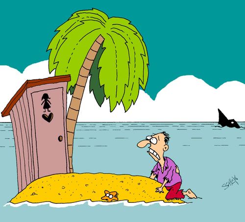 Island With A Female Bathroom