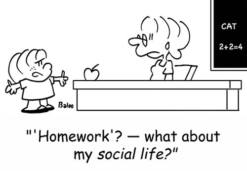 ''Homework'? -- what about my social life?'
