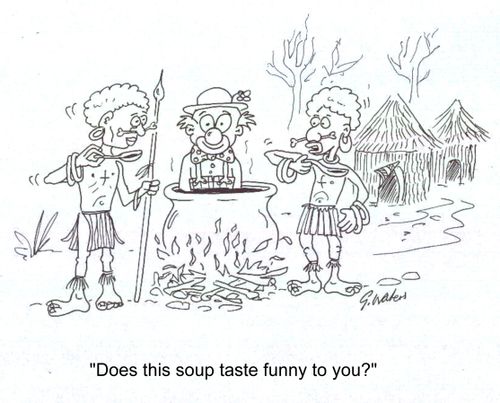 'Does this soup taste funny to you?'