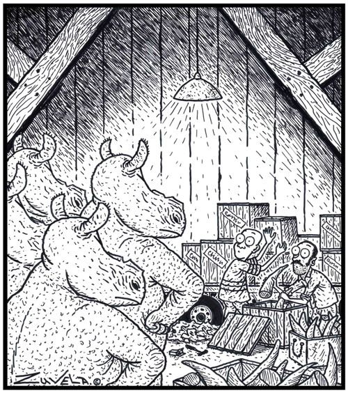 An angry group of Rhinoceros have finally found the Poachers responsible for cutting off their horns.