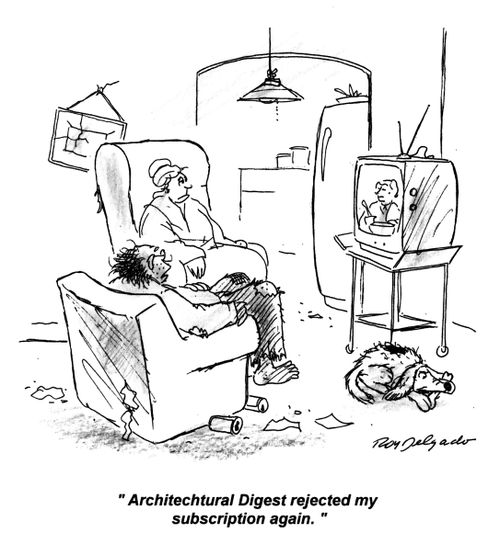 'Architectural Digest rejected my subscription again.'