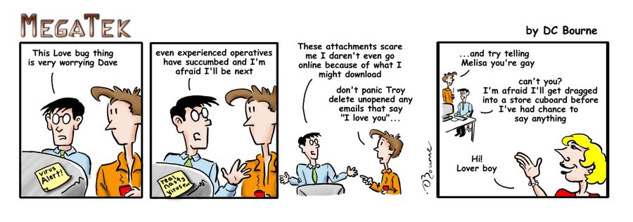 Love bug Virus strip