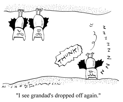 "I see Grandad's dropped off again."