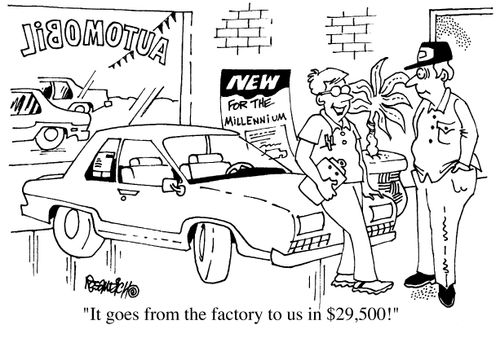 "It goes from the factory to us in $29,500."