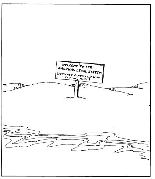 Welcome to the Americasn legal system (designed especially with you in mind).