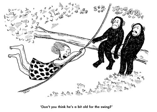 'Don't you think he's a bit old for the swing'