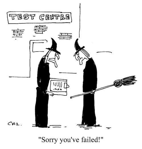 'Sorry you've failed'