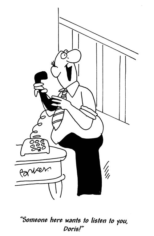 'Someone here wants to listen to you,Doris!'