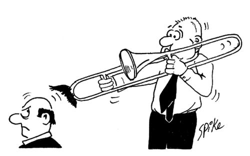 Trombone player.