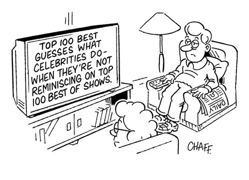 Top 100 best guesses what celebrities do - when they're not reminiscing on top 100 best of shows.