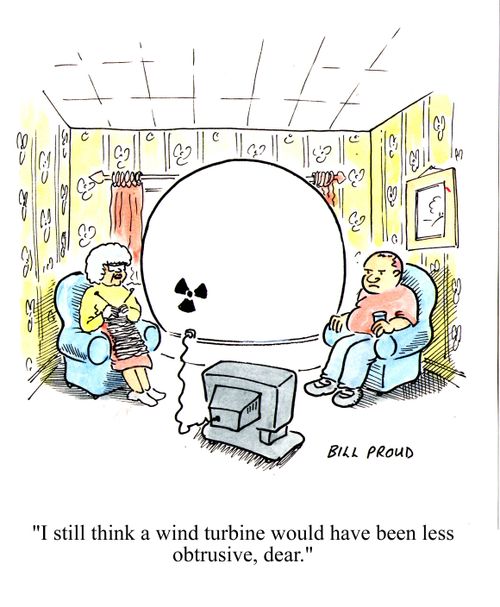 'I still think a wind turbine would have been less obtrusive, dear.'