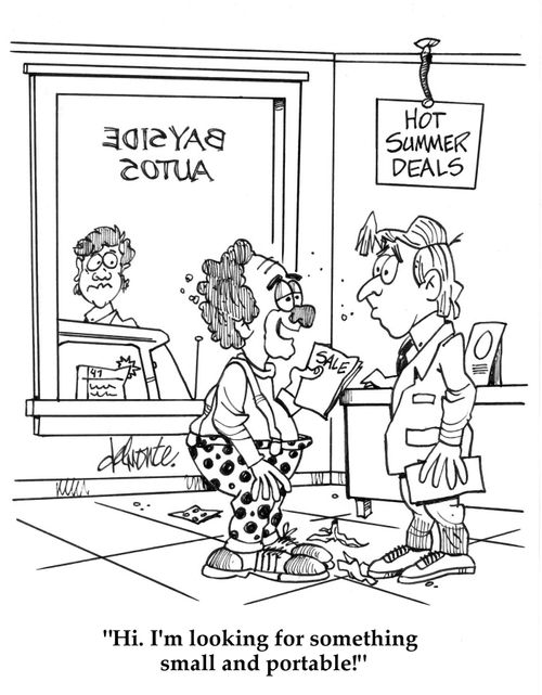 'Hi, I'm looking for something small and portable!'