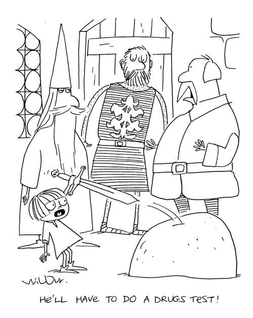 'He'll have to do a drugs test!'