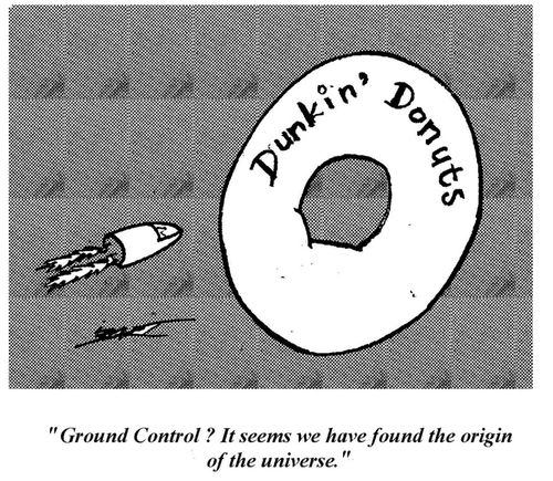 "Ground control? It seems we have found the origin of the universe."
