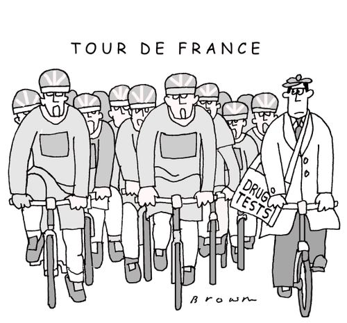 Drug testing for Tour de France.