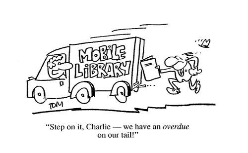 'Step on it, Charlie, we have an overdue on our tail!'