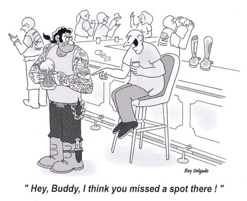 'Hey, Buddy, I think you missed a spot there!'