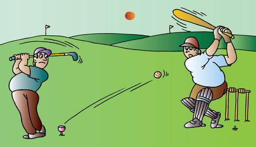 The Cricketer and the Golfer