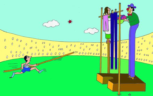 The Pole Vault Washing Line