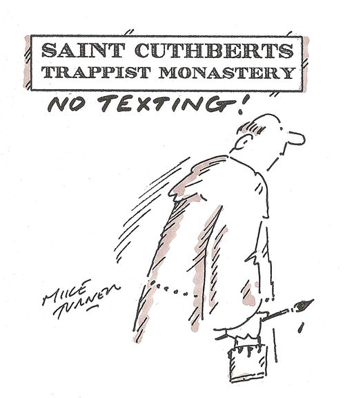 Texting Monks.