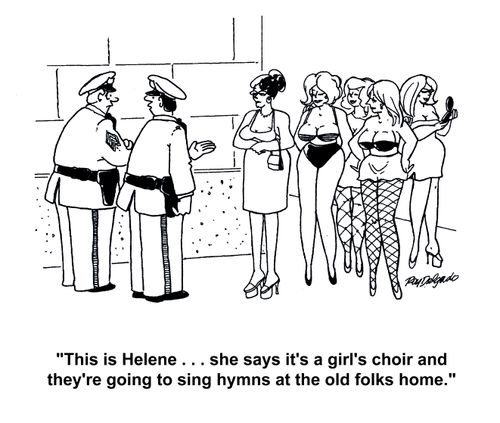 'This is Helene... she says it's a girl's choir and they're going to sing hymns at the old folks home.'