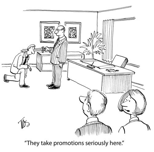 'They take promotions seriously here.'
