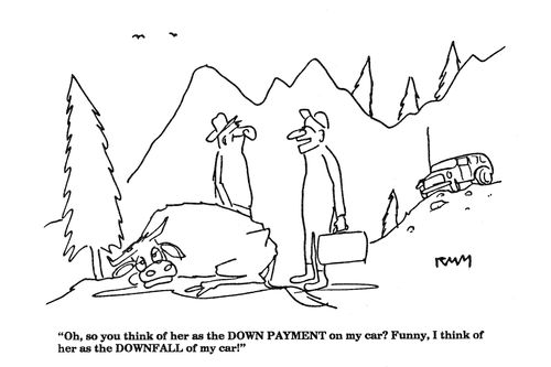 'Oh, so you think of her as the DOWN PAYMENT on my car,,,'