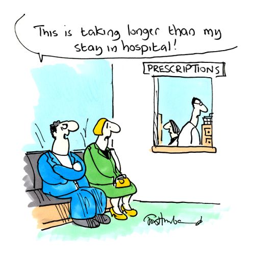 'This is taking longer than my stay in hospital!'