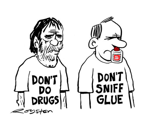 Don't do drugs and Don't sniff glue T-Shirts.