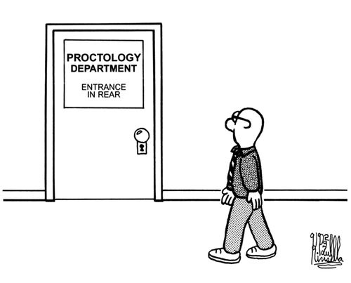 Proctology Department, Entrance in Rear