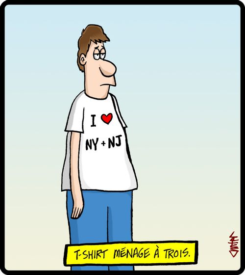 T-shirt menage a trois.