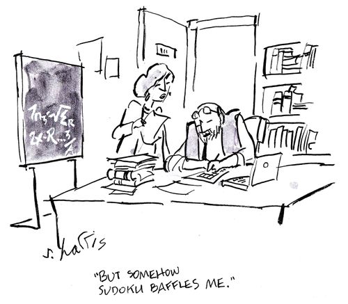'But, somehow, sudoku baffles me.'