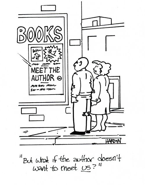 'But what if the author doesn't want to meet us?'