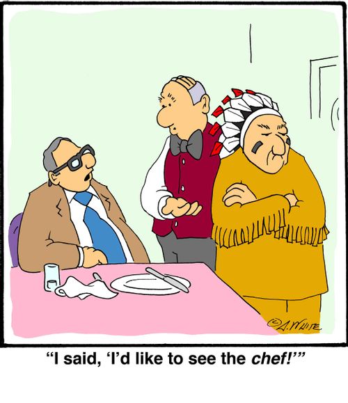 'I said, 'I'd like to see the chef!''