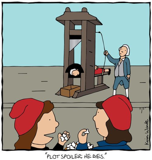 'Plot spoiler: he dies.'