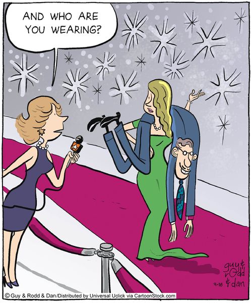 'And who are you wearing?'