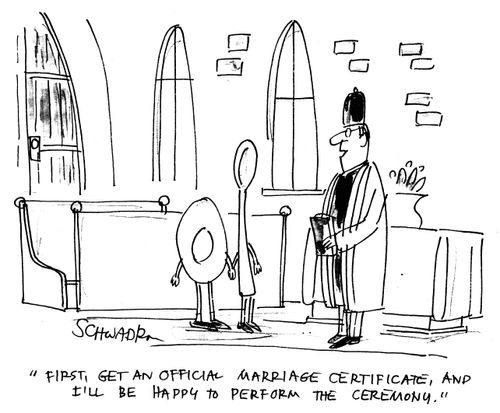 First, get an official marriage certificate, and I'll be happy to perform the ceremony.