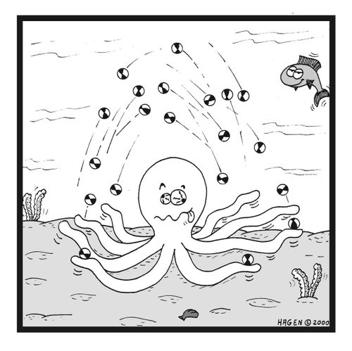 Octopus Juggling Balls