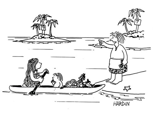Food deliveries to desert islands.