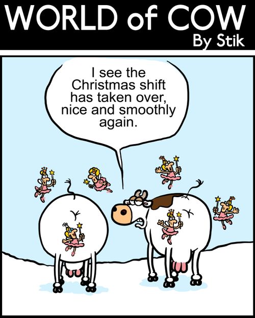 I see the Christmas shift has taken over nice and smoothly again.