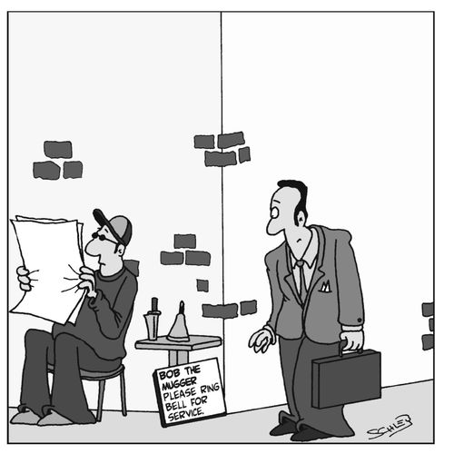 BOB THE MUGGER - Ring bell for service