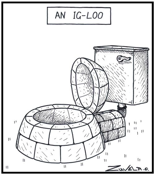 An Ig-loo - A toilet in the form of an Igloo.