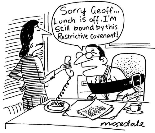 bound by restrictive covenant