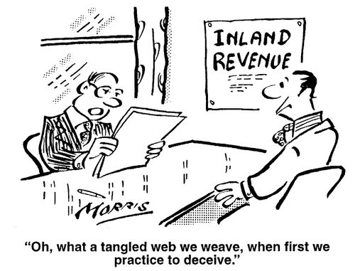 "Oh, what a tangled web we weave, when first we practise to deceive."
