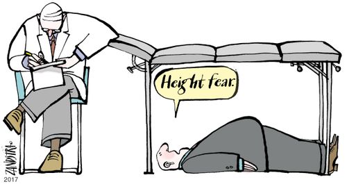 'Height fear."