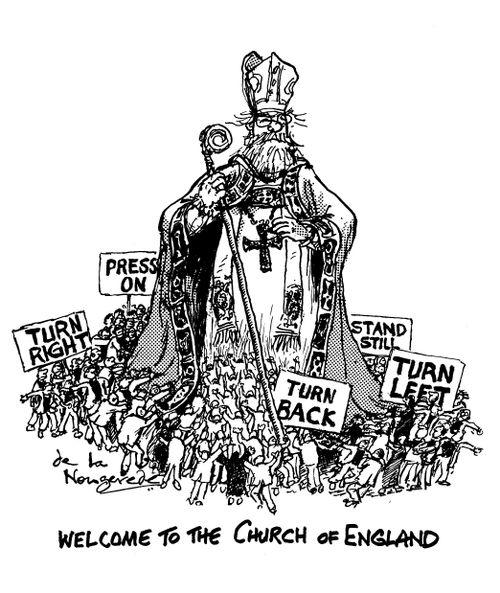Problems facing Church of England in UK.