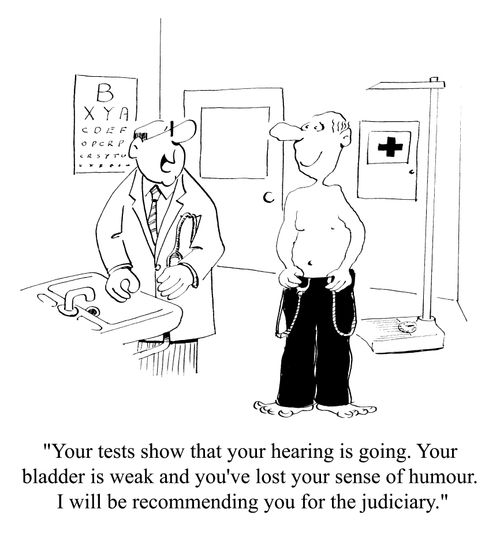 Doctor recommending patient for judiciary