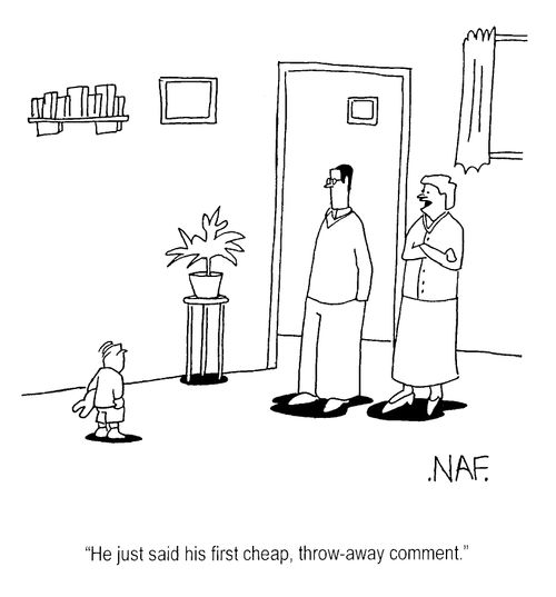 "He just said his first cheap, throw-away comment"