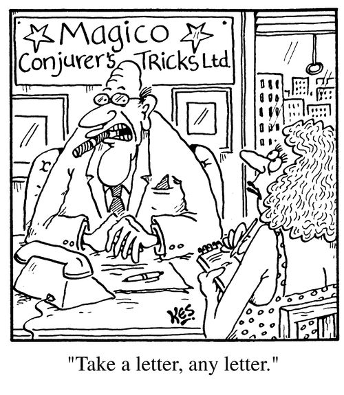 "Take a letter, any letter"